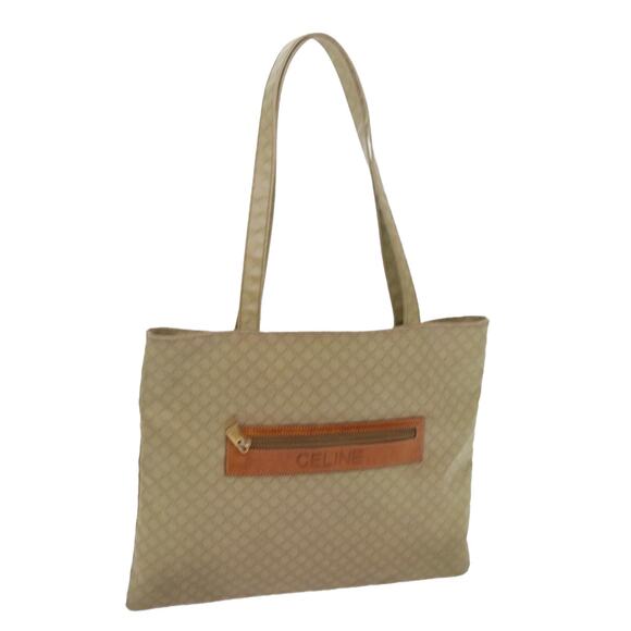 CELINE Macadam Canvas Tote Bag Beige - Picture 1 of 16